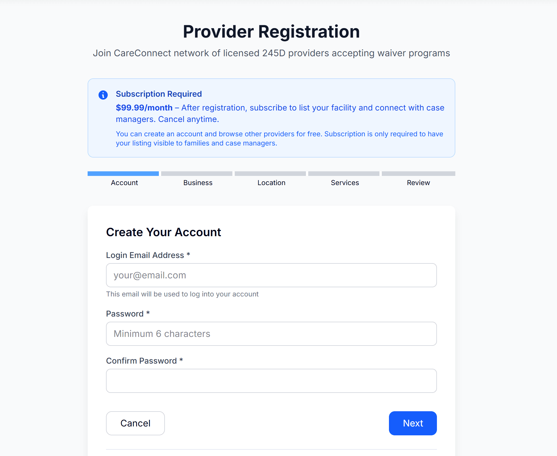 Step 1: Create Your Account